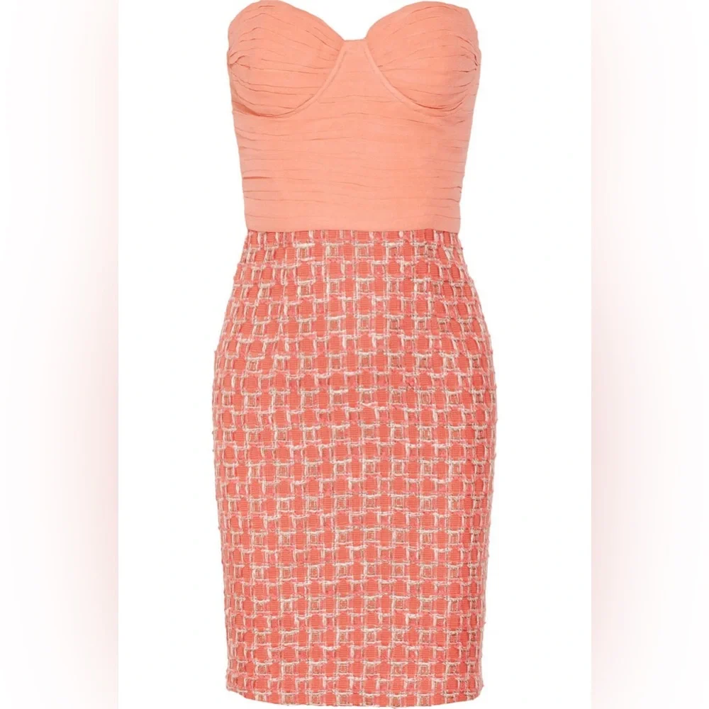 Alice and Olivia Tweed Pink Dress - Picture 2 of 7